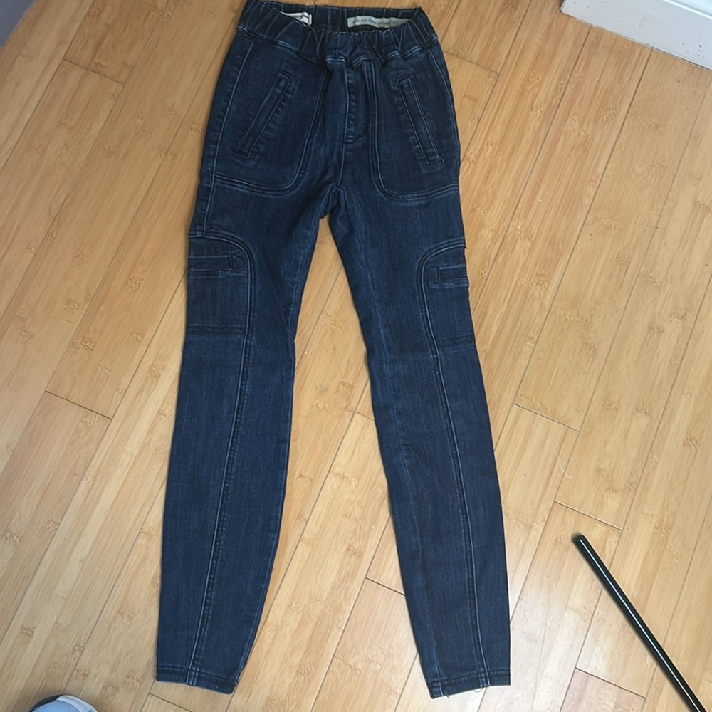 Anthropologie Pilcro & the Letterpress High Rise Denim Jean Leggings women’s XXS - Picture 2 of 11